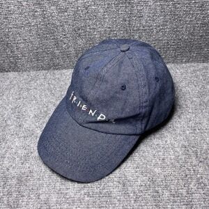 FRIENDS Hat Cap Strap Back One Size Blue Denim Embroidered TV Show Mens 90s